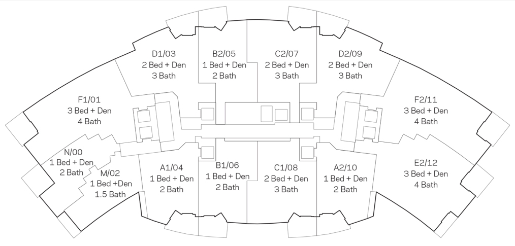 Paramount Miami World Center Key Plan